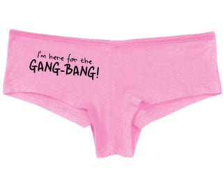 Here for the Gang Bang - Pink Boy Short