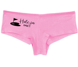 Hole In One - Funny Golf - Pink Boy Short