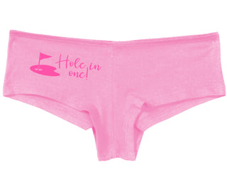 Hole In One - Funny Golf - Pink Boy Short