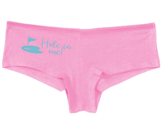 Hole In One - Funny Golf - Pink Boy Short
