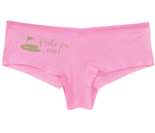 Hole In One - Funny Golf - Pink Boy Short
