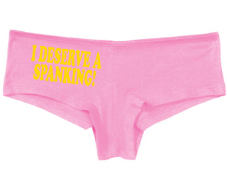 I Deserve A Spanking - Pink Boy Short