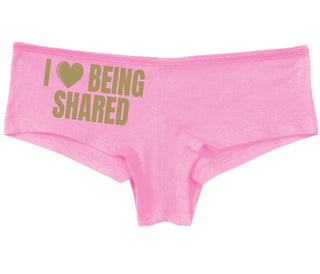 I Love Being Shared - Pink Boy Short