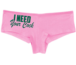 I Need Your Cock - Pink Boy Short