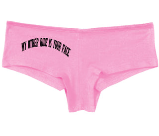 My Other Ride Is Your Face - Pink Boy Short