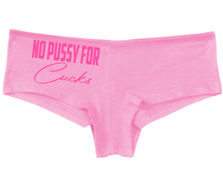 No Pussy For Cucks - Pink Boy Short