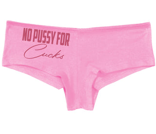 No Pussy For Cucks - Pink Boy Short