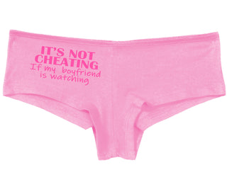 It’s Not Cheating If My Boyfriend Watches - Pink Boy Short