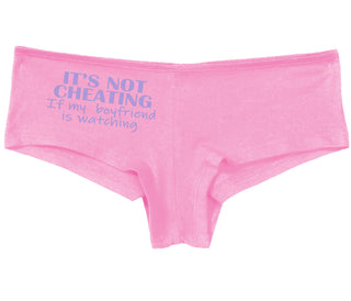 It’s Not Cheating If My Boyfriend Watches - Pink Boy Short