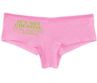 It’s Not Cheating If My Boyfriend Watches - Pink Boy Short