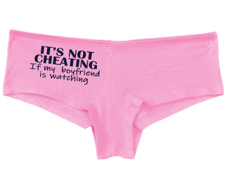 It’s Not Cheating If My Boyfriend Watches - Pink Boy Short