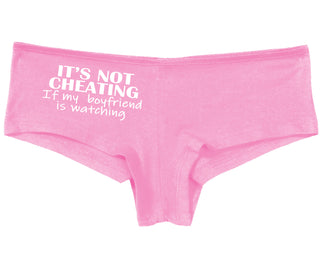 It’s Not Cheating If My Boyfriend Watches - Pink Boy Short