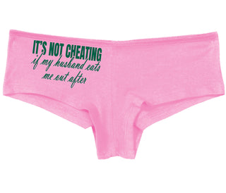 It's Not Cheating If My Husband Eats Me Out After - Pink Boy Short