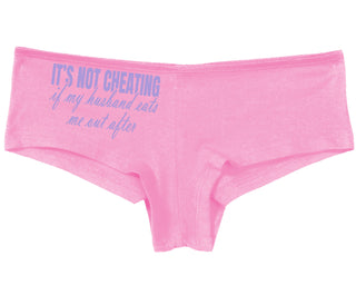 It's Not Cheating If My Husband Eats Me Out After - Pink Boy Short