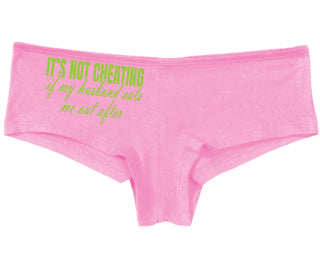 It's Not Cheating If My Husband Eats Me Out After - Pink Boy Short