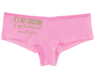 It's Not Cheating If My Husband Eats Me Out After - Pink Boy Short