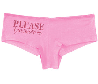 Please Cum Inside Me - Pink Boy Short