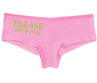 Please Lick My Pussy - Pink Boy Short
