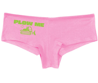 Plow Me - Funny Tractor Design - Pink Boy Short