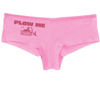 Plow Me - Funny Tractor Design - Pink Boy Short