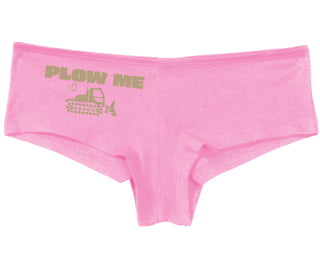 Plow Me - Funny Tractor Design - Pink Boy Short