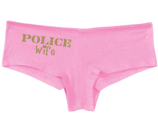 Police Wife Stencil Design - Pink Boy Short
