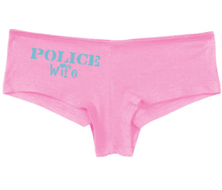 Police Wife Stencil Design - Pink Boy Short