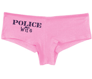Police Wife Stencil Design - Pink Boy Short