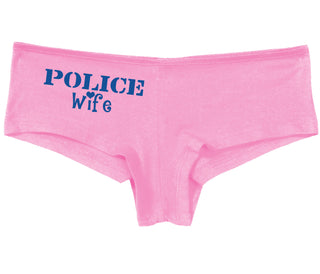 Police Wife Stencil Design - Pink Boy Short
