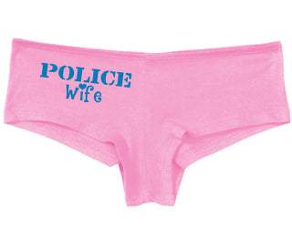 Police Wife Stencil Design - Pink Boy Short