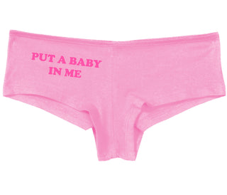 Put A Baby In Me - Pink Boy Short