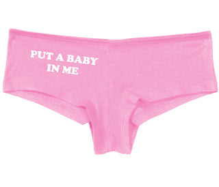 Put A Baby In Me - Pink Boy Short