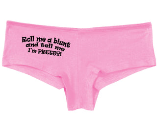 Roll A Blunt and Tell Me I'm Pretty - Pink Boy Short