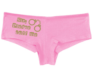 Sir Please Cuff Me - Pink Boy Short