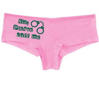 Sir Please Cuff Me - Pink Boy Short