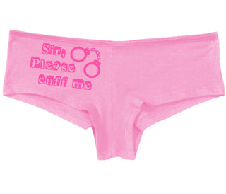 Sir Please Cuff Me - Pink Boy Short