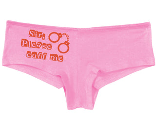 Sir Please Cuff Me - Pink Boy Short