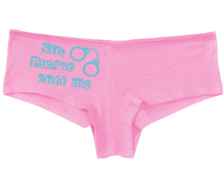 Sir Please Cuff Me - Pink Boy Short