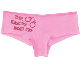 Sir Please Cuff Me - Pink Boy Short