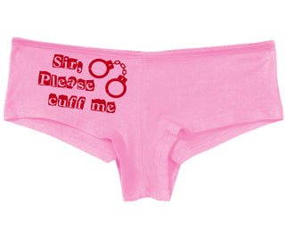 Sir Please Cuff Me - Pink Boy Short