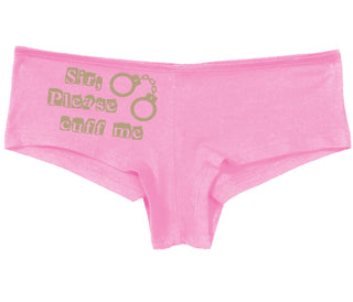 Sir Please Cuff Me - Pink Boy Short