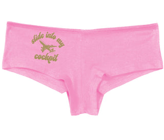 Slide Into My Cockpit - Pink Boy Short