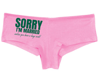 Sorry I'm Married Unless You Have A Huge Cock - Pink Boy Short