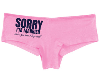 Sorry I'm Married Unless You Have A Huge Cock - Pink Boy Short