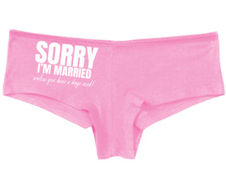 Sorry I'm Married Unless You Have A Huge Cock - Pink Boy Short