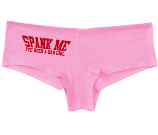 Spank Me I've Been A Bad Girl - Pink Boy Short