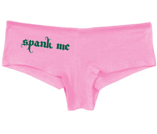 Spank Me - Goth Font - Pink Boy Short