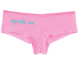Spank Me - Goth Font - Pink Boy Short