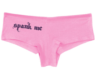 Spank Me - Goth Font - Pink Boy Short