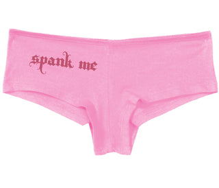 Spank Me - Goth Font - Pink Boy Short
